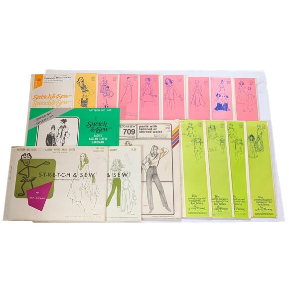 Ann Person Other - Stretch & Sew Patterns by Ann Pearson Lot of 16 Uncut Mens Childrens Womans